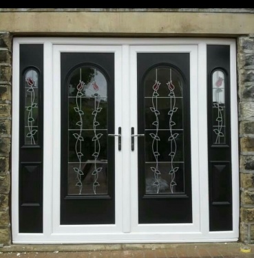 French door white image